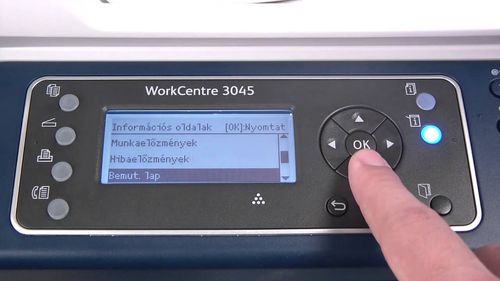 Панель управления принтера Xerox Workcentre 3045